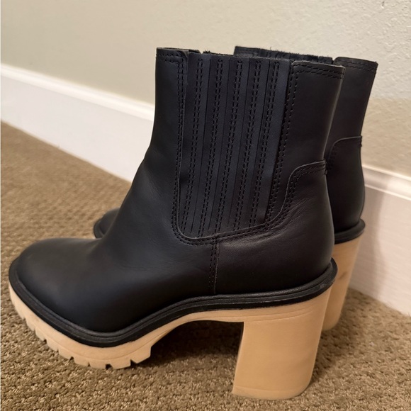 Black Leather Ankle Boots - Picture 4 of 5